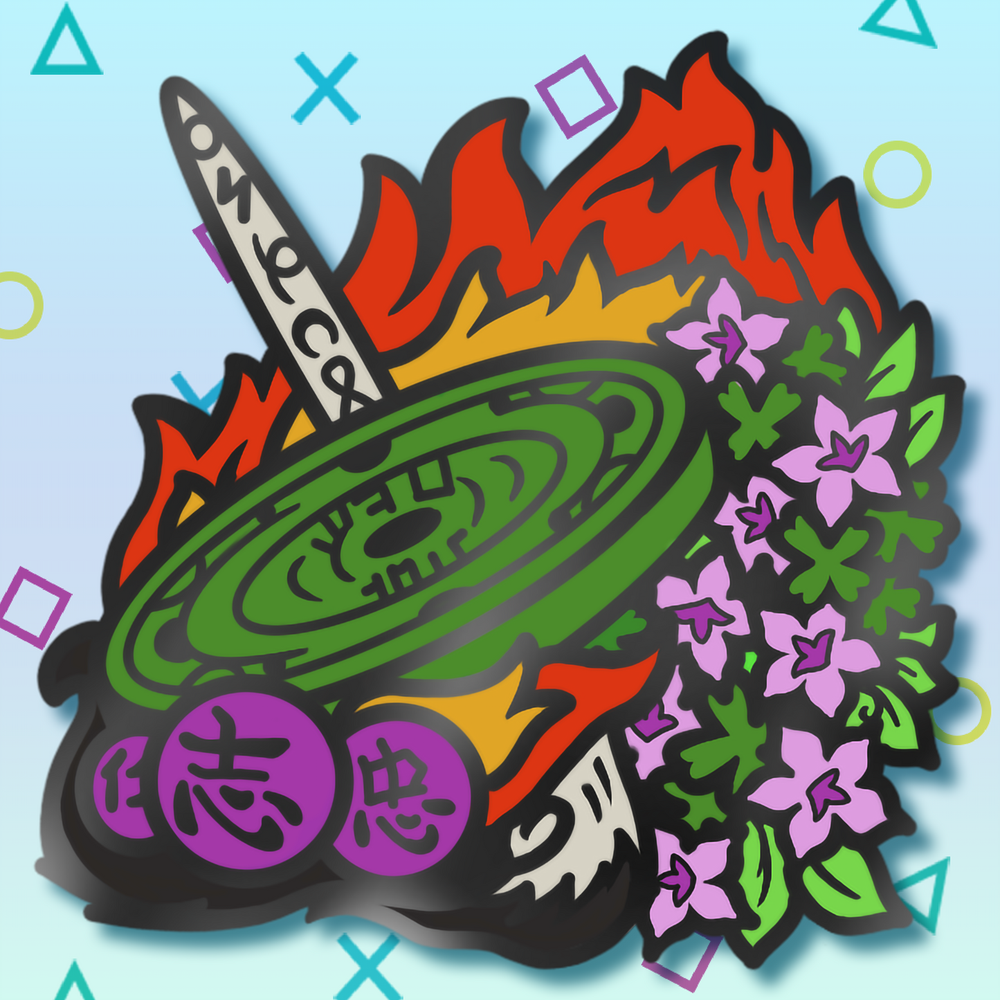 Ookami Amaterasu Enamel Pin