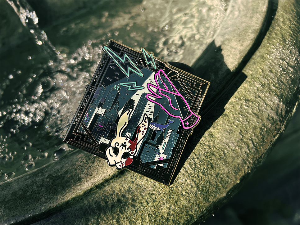 Underwater City Enamel Pin