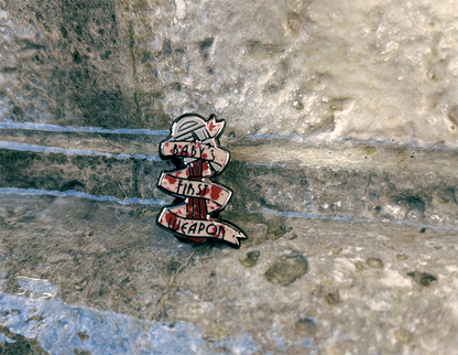Underwater City Wrench 1in Enamel Pin