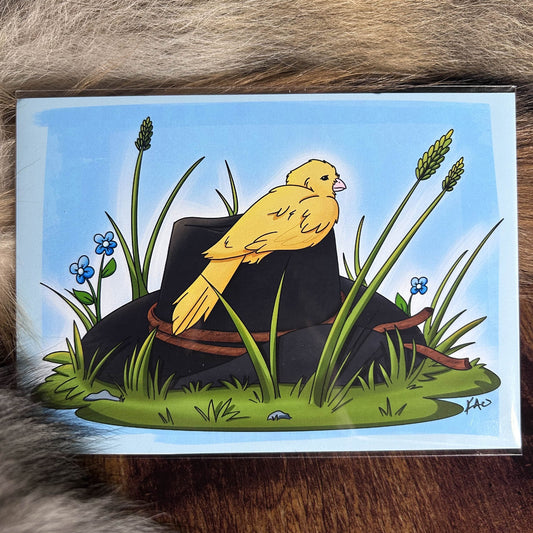 Canary Outlaw 5x7 Print