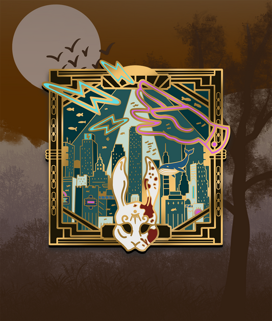 Underwater City Enamel Pin