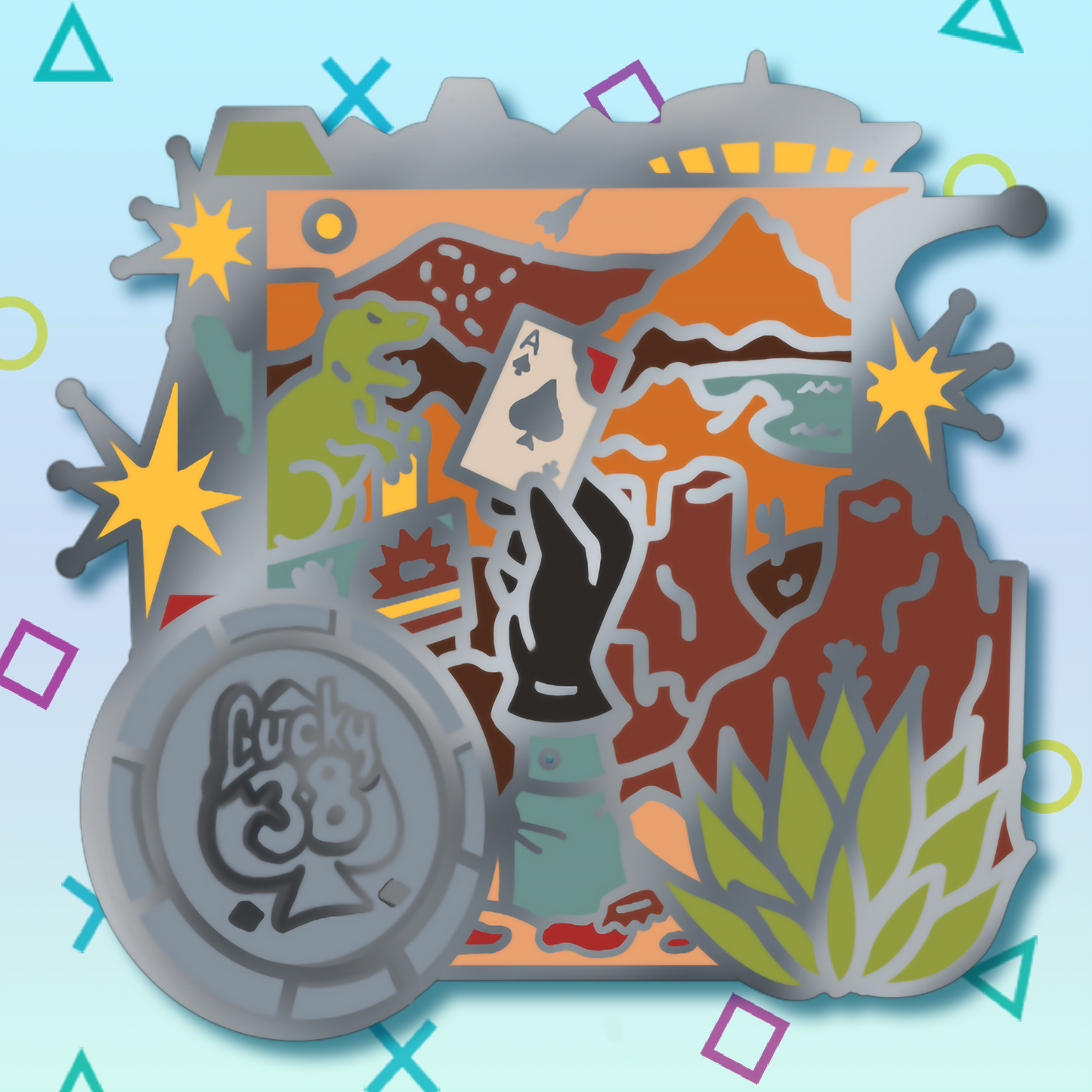New Viva Wasteland Enamel Pin