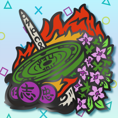 Ookami Amaterasu Enamel Pin