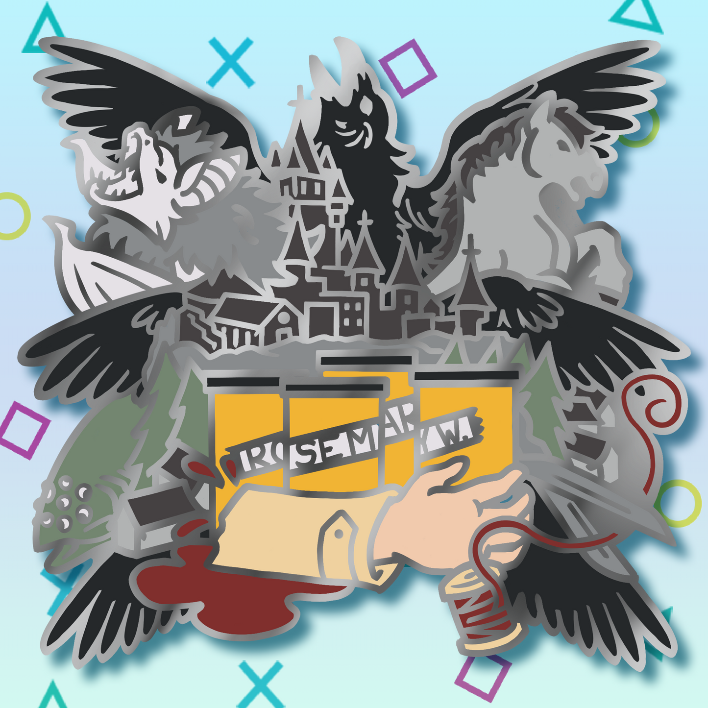 Vill8ge Bad Resident 3in Enamel Pin