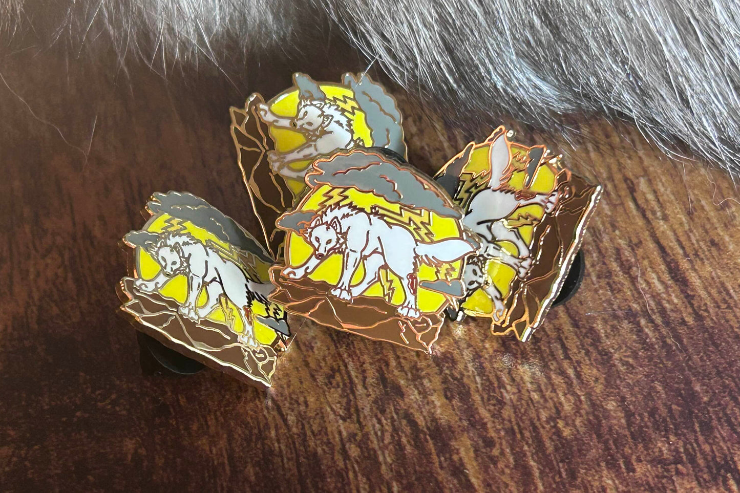 Wolf Savior Bad Resident 4 1in Enamel Pin
