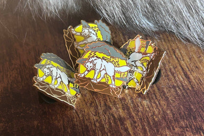 Wolf Savior Bad Resident 4 1in Enamel Pin